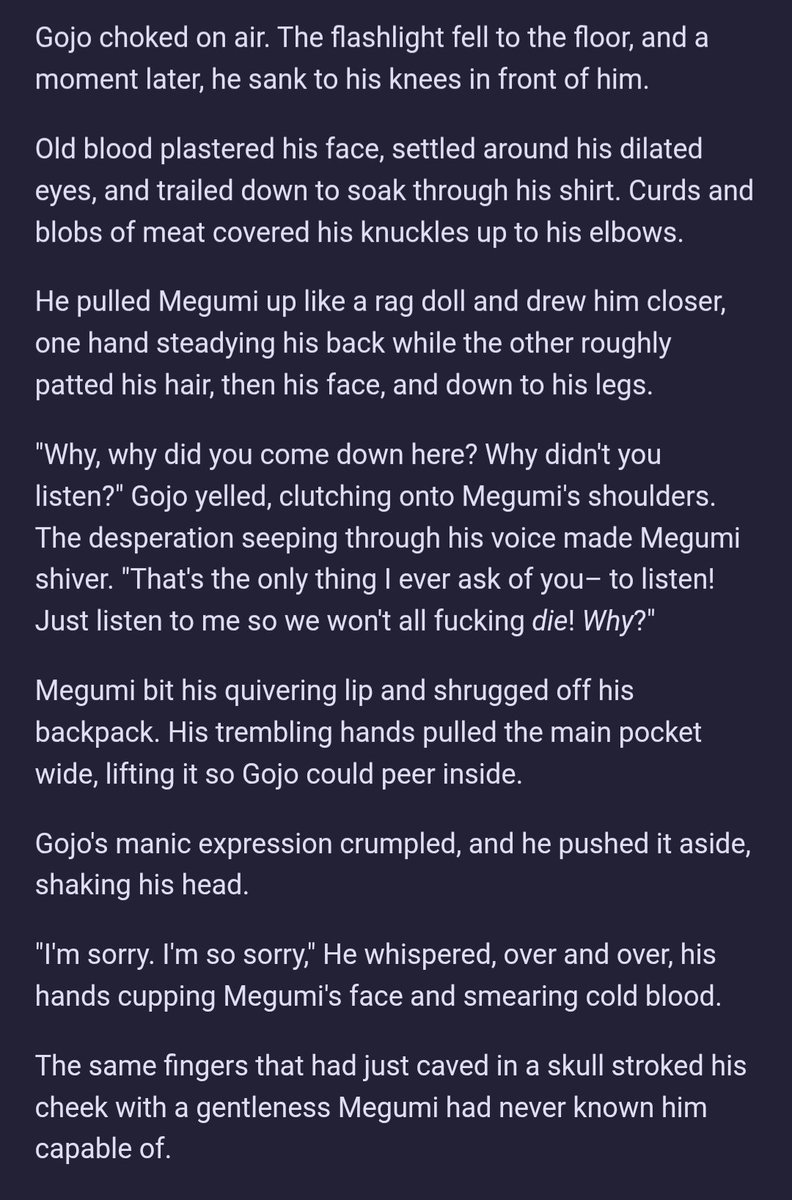 sc0obidu's tweet photo. hellooooo new chapter of my itafushi zombie apocalypse au and a lil illustration !!! this one's a flashback so no itafushi, but a lot of megumi having a bad time 

(https://t.co/h7Sp3B3b09) https://t.co/E5G2A3DMss