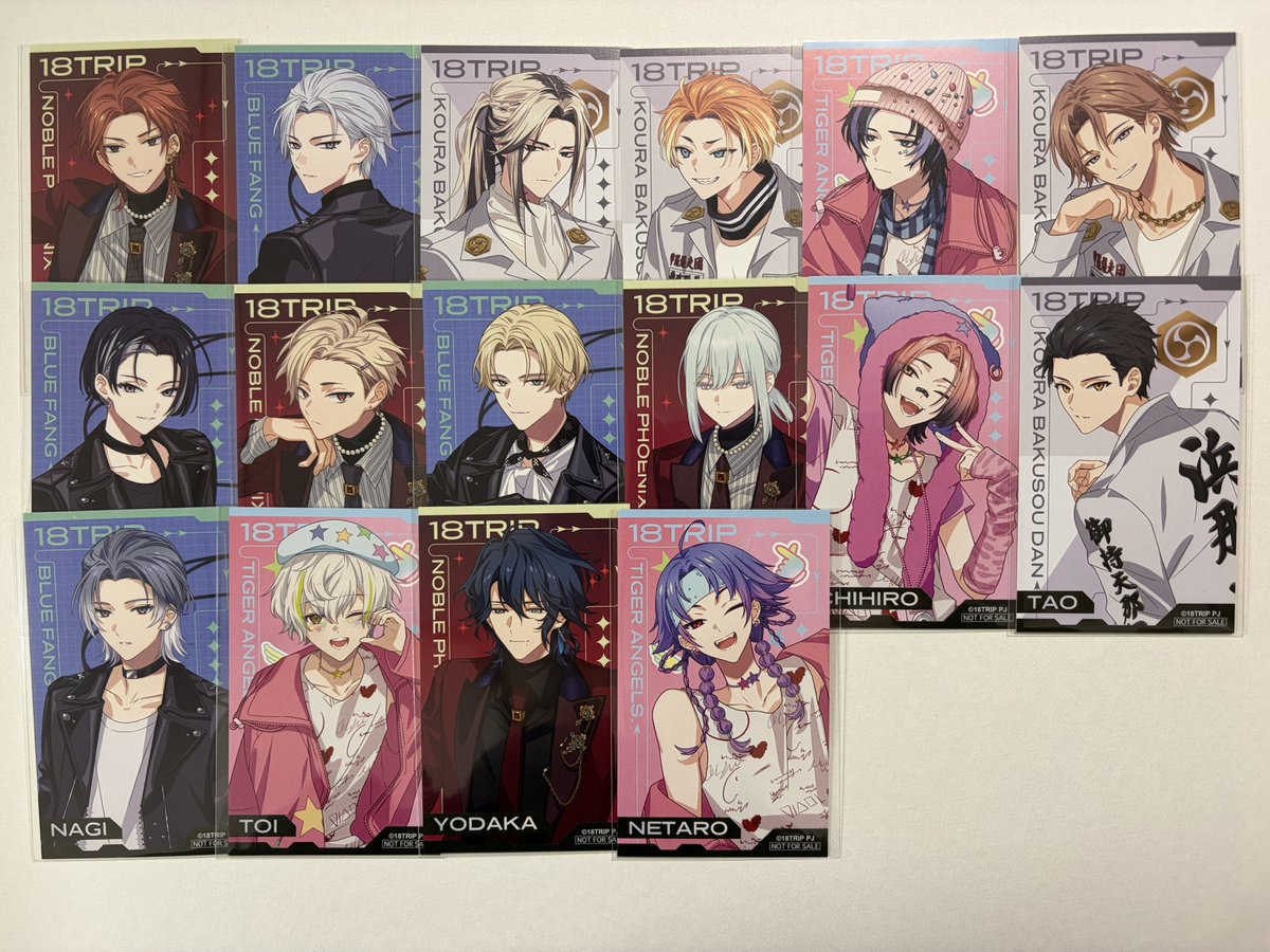 x23yon_'s tweet photo. ＜交換＞ 18TRIP エイトリ 2周年展示会 ハマメグリ 特典 イラストカード

【譲】物販 各1 (画像)
入場 BLUE FANG

【求】物販 描き下ろし 琉衣
入場 描き下ろし https://t.co/5TUvJqWI3S