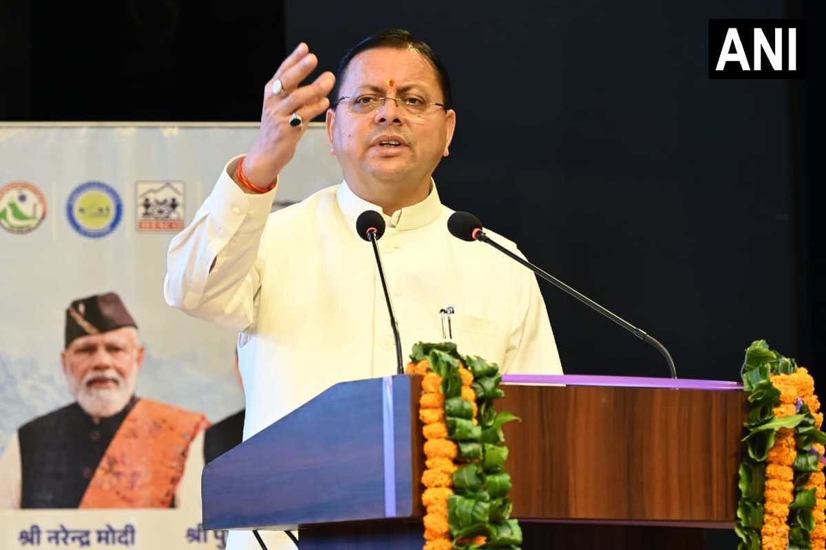 ANI's tweet photo. Uttarakhand Chief Minister Pushkar Singh Dhami today participated in the ‘Himalayo Naam Nagadhirajah’ programme organised on the occasion of Himalayan Day at Veer Madho Singh Bhandari Uttarakhand Technical University in Dehradun.

On the occasion, the Chief Minister announced a grant of Rs 1 crore to the Himalayan Council for strengthening basic infrastructure and resources. He also announced the institution of the ‘Himalaya Vibhuti Samman’, which will be conferred every year on Himalayan Day to researchers, scientists, social workers and other distinguished personalities who have made significant contributions to the conservation, promotion and sustainable development of the Himalayan region.
