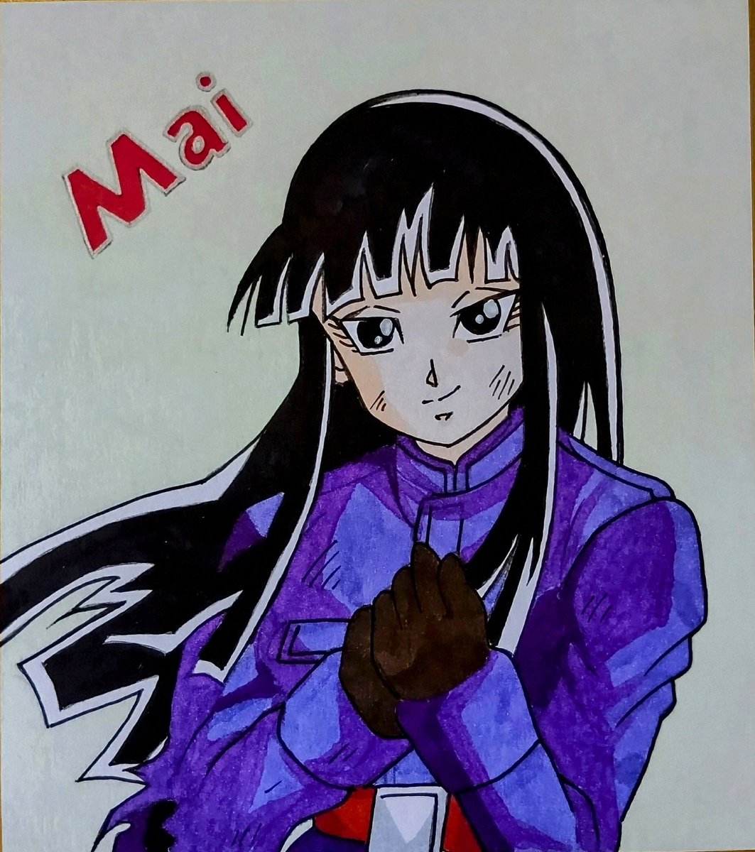 shuyan_art's tweet photo. マイ ファンアート　ミニ色紙 ( 過去絵 )
ピラフ一味の頃のマイも可愛かったけど、大人のマイも美人さんだね✨

トランクスとお似合いです👍
#dragonball #イラスト #illustration https://t.co/BtWSFVHaRy