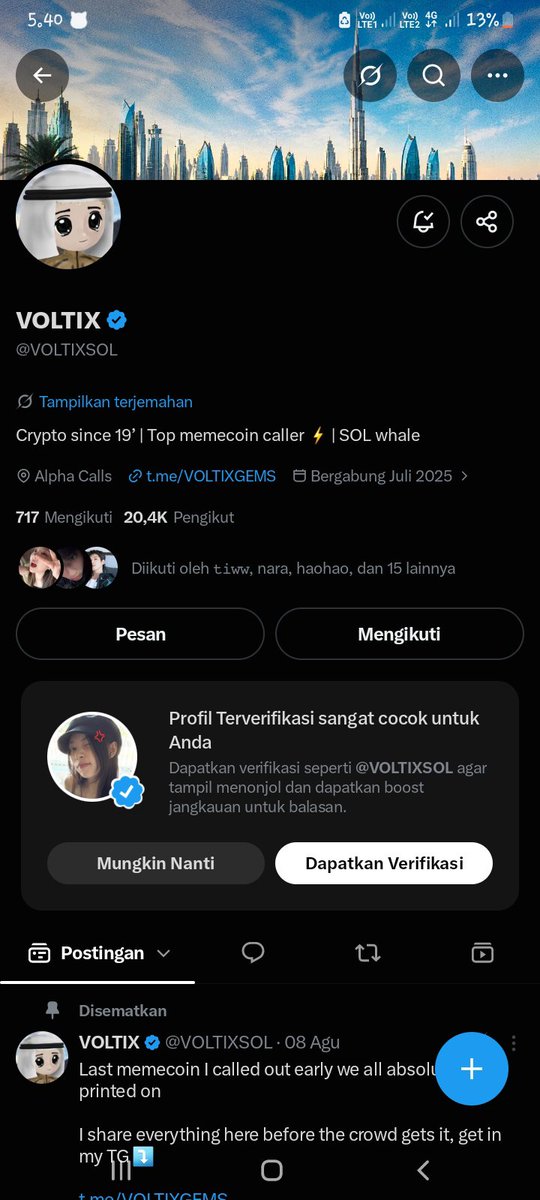 prityymoka's tweet photo. @VOLTIXSOL 3ieTXp8sntvk8h19Xh8q71NrqCpZRv5ESQXGBanx7ZSj
Sol

@appucadolate  @yjnn3e https://t.co/GF8pleTyVs