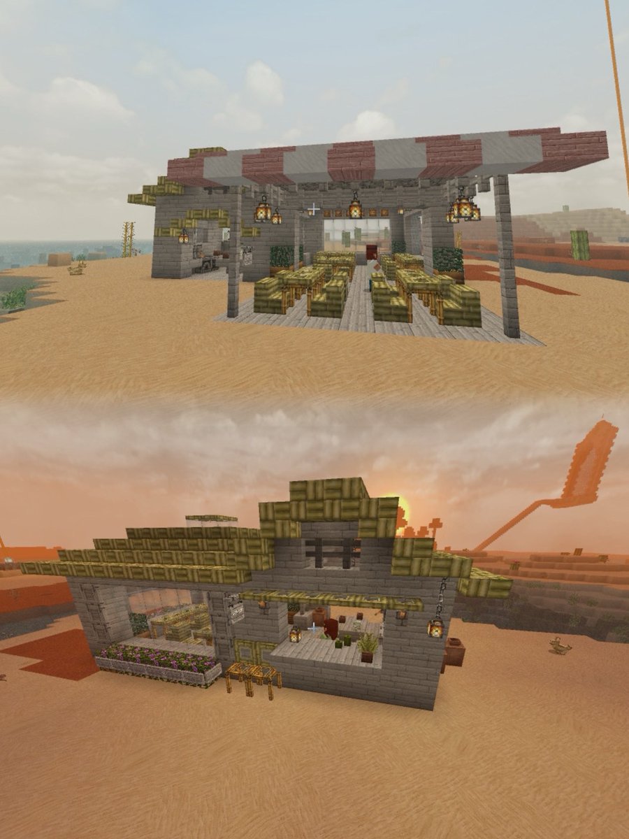 hiyohiyon1's tweet photo. 海の家ーい🏖🐠☀️
#マイクラ #マインクラフト #torisuky #minecraft #マイクラ好きな人と繋がりたい #architecture #マイクラ建築 #game #海の家 #minecraftbuilds #ゲーム好き #統合版 #seahouse #夏休み #Summer https://t.co/Hqda6TWv6K