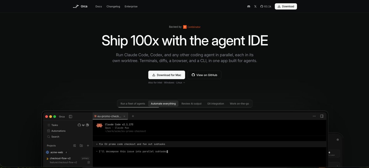 voidyaps's tweet photo. killer opensource agentic coding tools you should try

- Orca ( https://t.co/zO3dbb6vos )
- Paseo ( https://t.co/c6sxAXySDX )
- Emdash ( https://t.co/OBQEYc0B9a )
- Superset ( https://t.co/MSdxPpGBjq ) https://t.co/pg9PMBJV7R