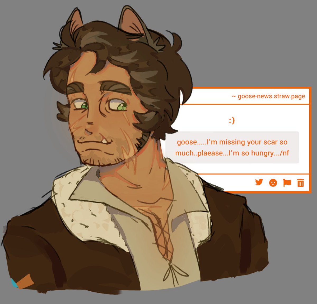 glowyb0y's tweet photo. You’ll never guess who’s getting rage baited by a charger… it’s me,I am, I wanna die 
#nqh #goodtimeswithscar https://t.co/Dpbv7P2F6q