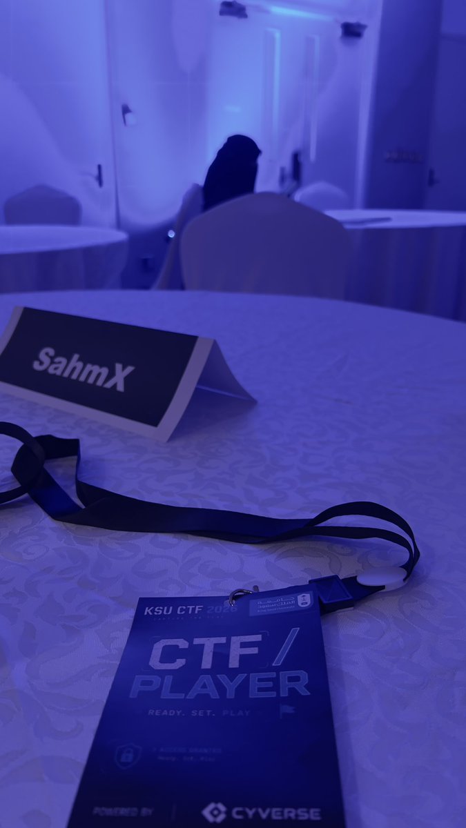 Lujain_CYB's tweet photo. #KSU_CTF 💙👩🏻‍💻 https://t.co/JNpvWFdIW2