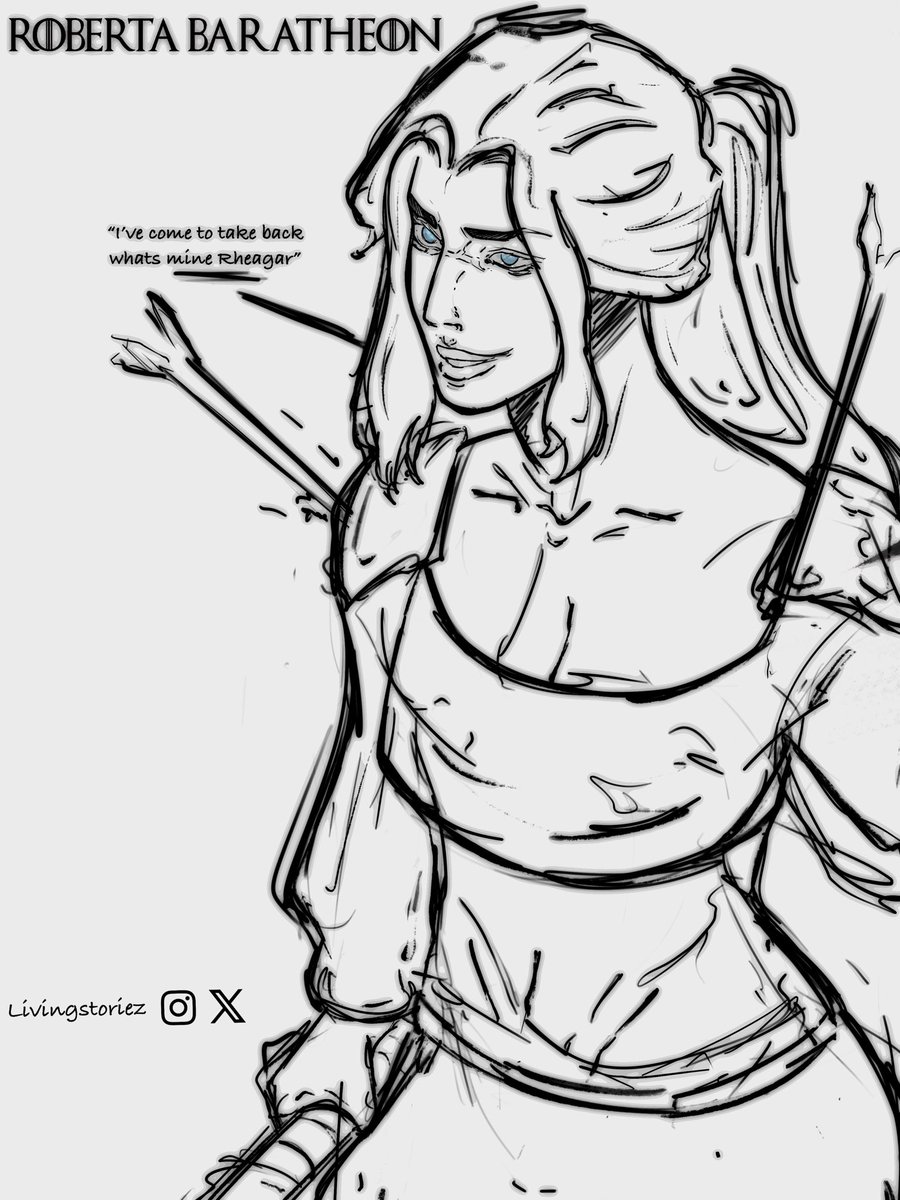 Livingstoriez's tweet photo. Fem Robert Baratheon sketch #gameofthrones #asoiaf #robertbaratheon #rhaegar #goergerrmartin https://t.co/eo7jXbwMqy