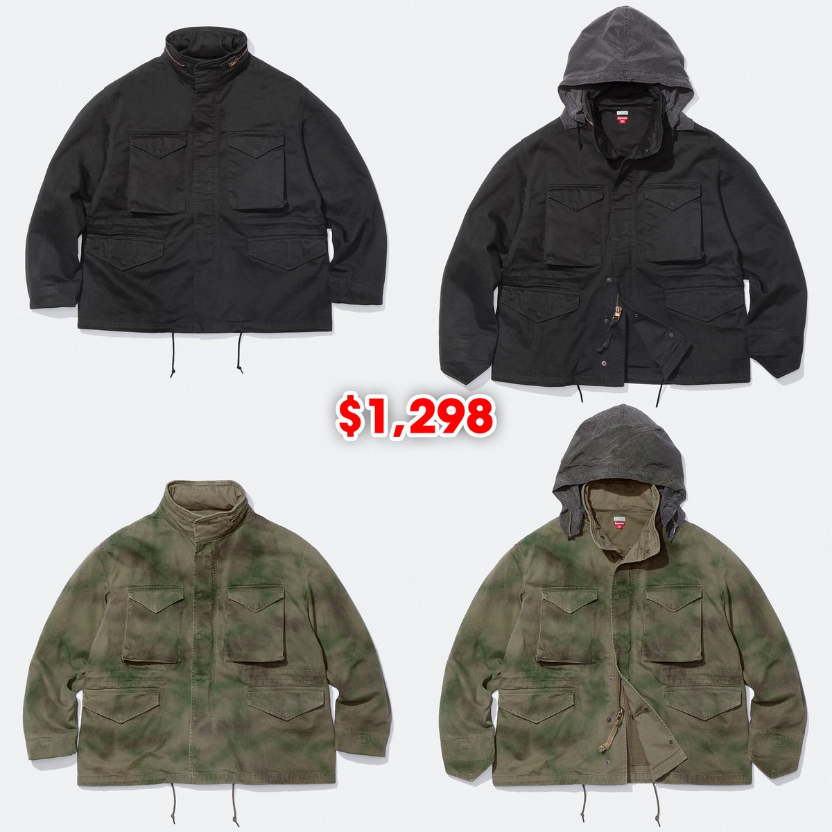 dropsdotgg's tweet photo. Supreme x A.PRESSE releasing this Thursday!

The collection was produced by A.PRESSE in Japan, Portugal, and the USA; and features custom fits developed collaboratively by Supreme and A.PRESSE. https://t.co/LYitbrNpVC