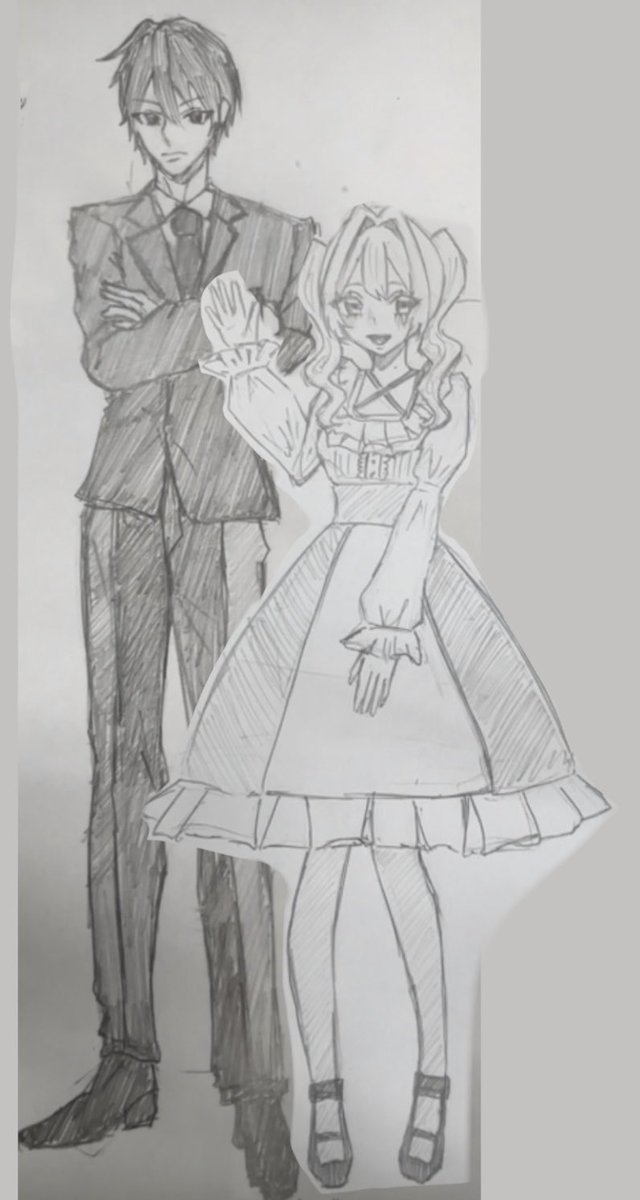 _ncuxo's tweet photo. 王道だけどこういうペアがすき
 #イラスト  #創作 https://t.co/EMkTwkHnYz
