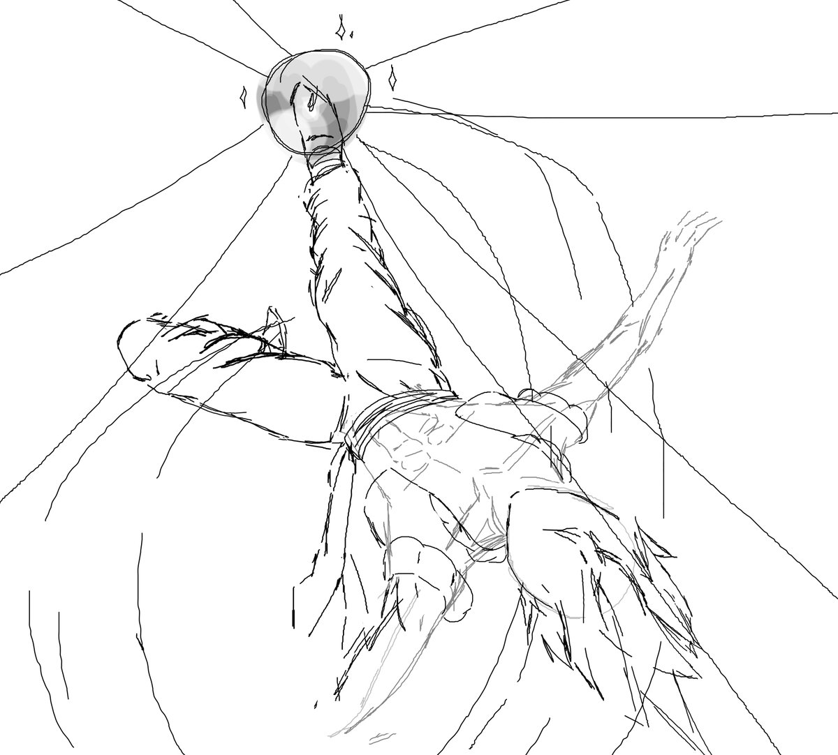 VicariusTC's tweet photo. Day 33: Posting my Art Progress every day until we catch up to present day (August 11th 2026)

Came up with an idea of having gogeta shoot the soul punisher like an inazuma eleven style special move and started working on that. Here's the sketch and initial 5 minute edit I made. https://t.co/MdDOL3whSj