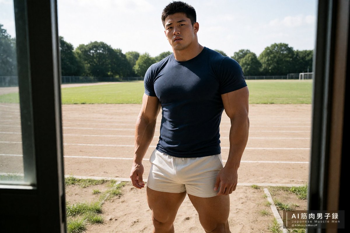 AIMuscleMenJP's tweet photo. So, what’s this special training just for me, Coach? 
先生、俺だけの特別な特訓って何すか

#AI男子 #AIイケメン #AImale https://t.co/yCrXXx1Hxi