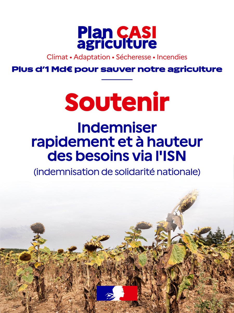 Image de Préfet de Lot-et-Garonne - #agriculture | Plan CASI – Après un été marqué par les canicules, la sécheresse et les incendies, l’