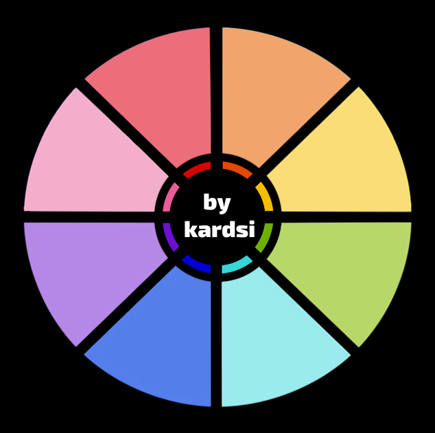 kardsii's tweet photo. Let’s take part together in a Color Wheel Challenge, together? ❤️🧡💛💚🩵💙💜🩷

Send your options for 1 or more colors for favorite characters from games, anime, and cartoons in the comments - I’ll choose 8 of them and draw them in the color wheel(no oc)
#colorwheelchallenge https://t.co/8ZwNkZSsfB