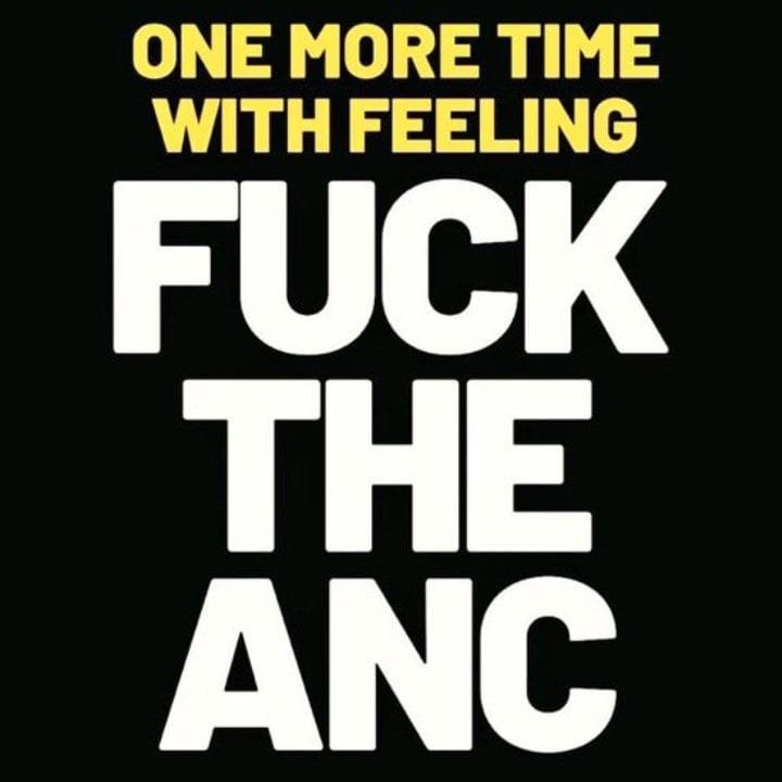 TheDuke99939046's tweet photo. @robertmarawa This party is A CURSE @MYANC #ABAHAMBE #ANCMUSTFALL https://t.co/9FnDGA80fH