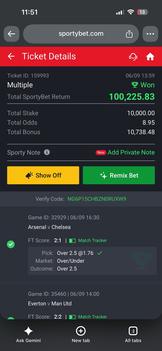 winbetweekly's tweet photo. JUST BOOOOOM💥💥💥💥💥🔥🔥🔥💼💼💰💰💰💰💰💰 8 ODDS,   ✅✅. Drop your won tickets if you got on👊🕊️🥺🦅🙏🫶💪💪
 
JOIN MY GROUP: https://t.co/EMup7n26ek

#sporty https://t.co/i9FUKg65qw