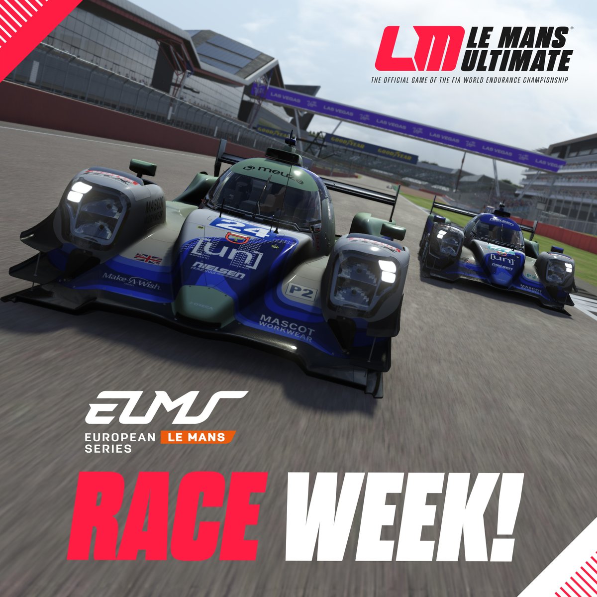 LeMansUltimate's tweet photo. It's Race week!🔥
@EuropeanLMS heads to the home of British motorsport with the @goodyear 4 Hours @SilverstoneUK!
👀 ELMS 2026 liveries dropping soon...
#lemansultimate #4HSilverstone #ELMS https://t.co/JTOZmO4tDd