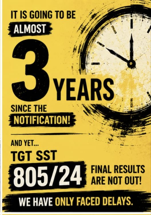 anku25_ap's tweet photo. @dsssbofficial Respected @CMODelhi @LtGovDelhi, kindly take note of the long-awaited DSSSB TGT SST Final Result 805/24 and help ensure its early declaration.
@dsssbofficial 🙏
#DSSSB80524 https://t.co/79vbBBNNHS
