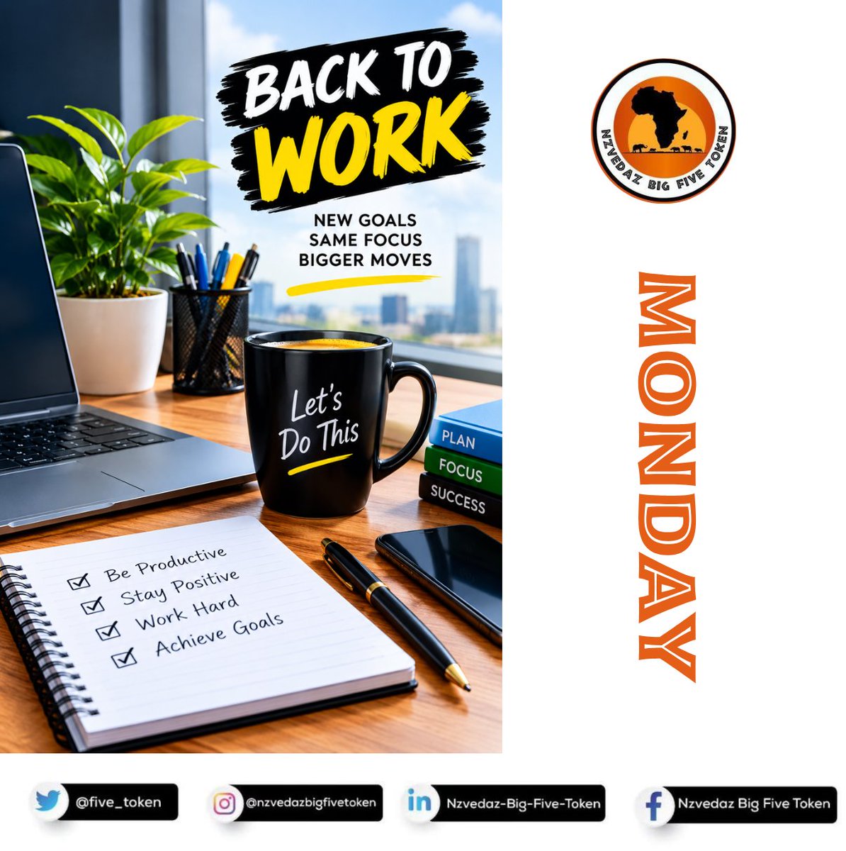 five_token's tweet photo. 🟢𝐁𝐚𝐜𝐤 𝐭𝐨 𝐰𝐨𝐫𝐤, 𝐛𝐚𝐜𝐤 𝐭𝐨 𝐛𝐮𝐢𝐥𝐝𝐢𝐧𝐠, 𝐚𝐧𝐝 𝐛𝐚𝐜𝐤 𝐭𝐨 𝐭𝐮𝐫𝐧𝐢𝐧𝐠 𝐢𝐝𝐞𝐚𝐬 𝐢𝐧𝐭𝐨 𝐩𝐫𝐨𝐠𝐫𝐞𝐬𝐬. 💼🦁
A new week brings fresh opportunities to stay focused, keep moving, and make every effort count. No excuses, no looking back — just purpose, consistency, and bigger moves. 🚀🔥

#𝐓𝐡𝐞𝐁𝐢𝐠𝐅𝐢𝐯𝐞𝐓𝐨𝐤𝐞𝐧 #𝐁𝐅𝐓 #𝐁𝐚𝐜𝐤𝐓𝐨𝐖𝐨𝐫𝐤 #𝐍𝐞𝐰𝐖𝐞𝐞𝐤 #𝐒𝐭𝐚𝐲𝐅𝐨𝐜𝐮𝐬𝐞𝐝