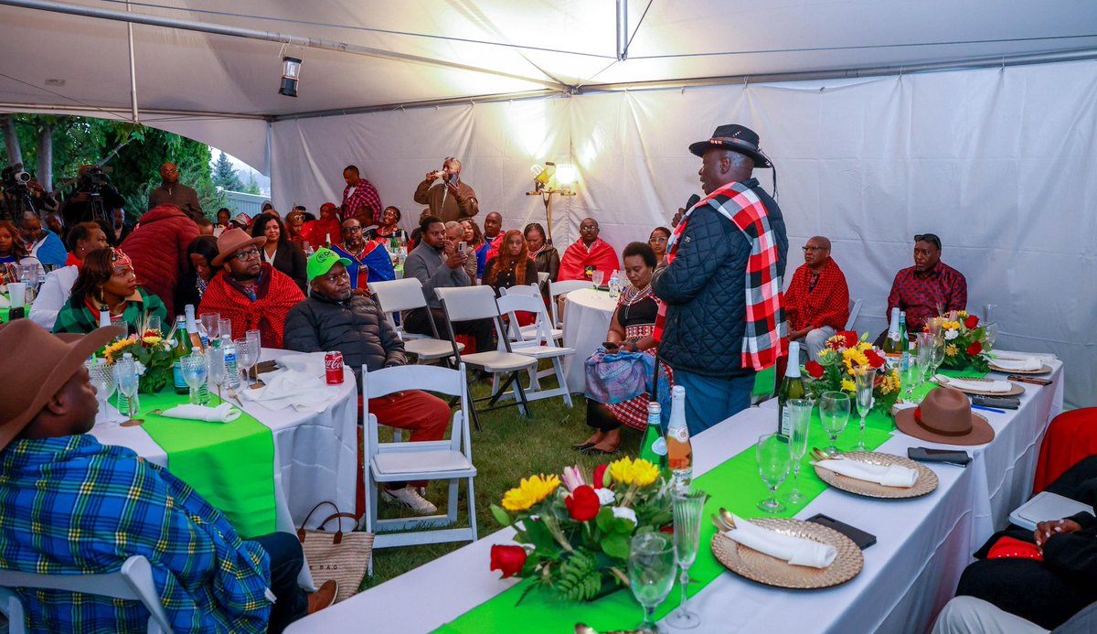 rigathi's tweet photo. The Maa community has, for the longest time, preserved their culture and traditions, giving them a strong sense of identity and pride in Kenya and beyond.

After the church service, I had the privilege of attending the Maa Community Cultural Evening at Pullman City in Spokane, Washington State.

The Maa diaspora community shares the frustration over the continued encroachment and grabbing of their ancestral land back in Kenya, which erodes their culture— the bedrock of their identity, spiritual heritage, and livelihood.

I have assured them that under the next government we will form together, the Maa land must be returned to its rightful owners, and land grabbers will face the rule of law.

There will be no sacred cows. The Maa community deserves dignity, respect, and justice.