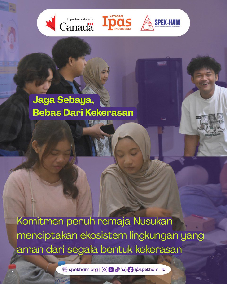 spekham_id's tweet photo. Remaja Nusukan kembali menunjukkan kepeduliannya melalui diskusi reguler program ARUNIKA bersama SPEK-HAM Surakarta untuk berbagi pengalaman dalam mencegah kekerasan di lingkungan sekitar.
#SPEKHAMIndonesia  #ARUNIKA https://t.co/xrsYWW0Ikp