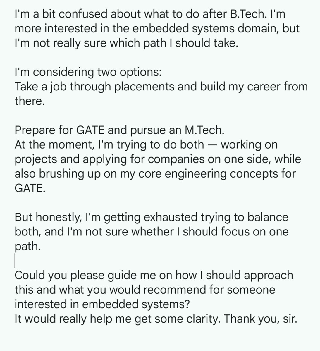 Jackz_cn's tweet photo. Hi @_streetdogg  sir..
Can you help me.?pls 
I'm doing my BTech EEE final year https://t.co/wgFzSWNCQN