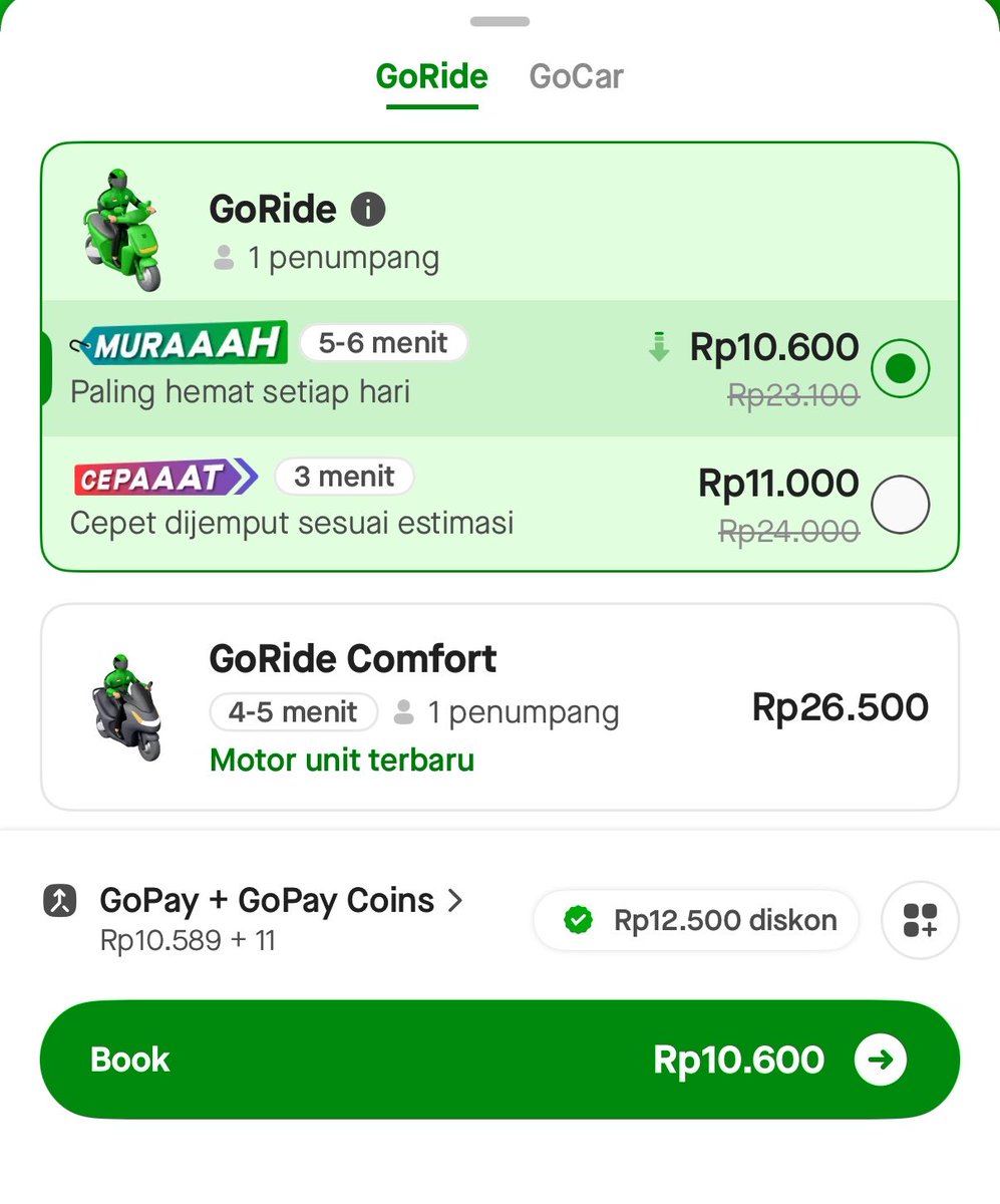 uarutala's tweet photo. Wts voucher potongan gojek

60% max 20k fee 5k cocok buat perjalanan jauh bisa goride murah

Gocar max 20k fee 3k

Bisa keep, bisa cek dulu no hnr
Mt after dm
Fast wa https://t.co/pxATbbyUps

#zonaba #zonauang https://t.co/NKEhvQzIn1