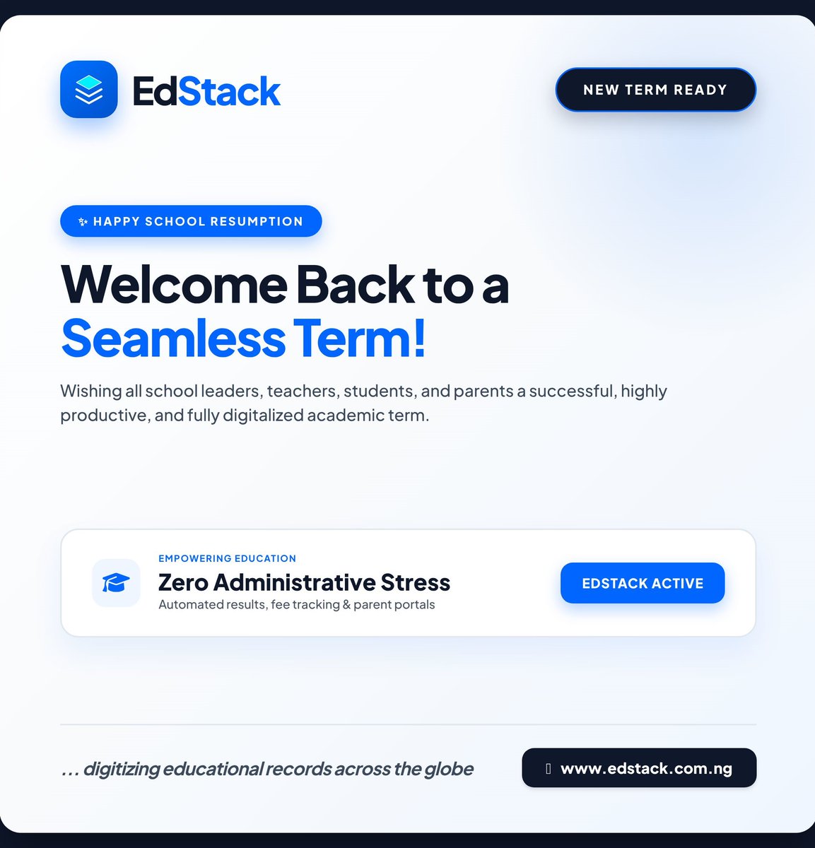 Edstackapp's tweet photo. Happy Resumption to Schools in Nigeria! https://t.co/8NufCZs3v6