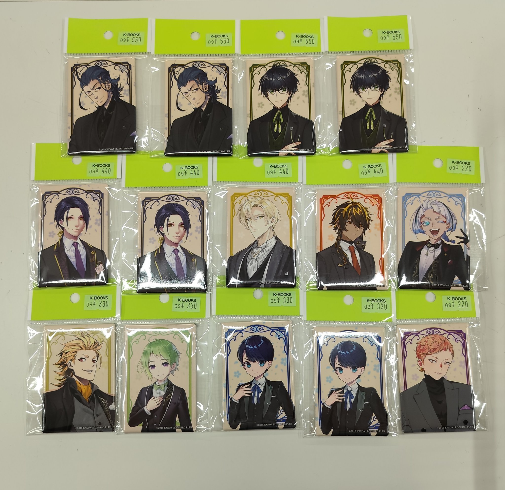 即購入OK】刀剣乱舞 絢爛缶バッジ 長義9点セット K-BOOKS セレクト館