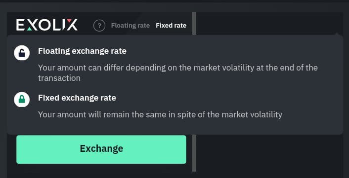 _MfonobongUdo's tweet photo. Although the month is still early, I have to appreciate the little things I’ve discovered lately.

One of them is a swap service I stumbled across. Not even the seamless swap experience that made it significant, but just a unique concept it introduced: fixed rate and floating rate.

Have you heard of such before? Let me break it down:

Fixed rate locks in your swap rate for a set window. What you see is what you get if the transaction is confirmed within that window.

Floating rate changes with market movement. It could be better or worse depending on price shifts during the transaction.

You might be curious about why it’s important, I guess.

Consider a scenario where market volatility hits. With fixed rates, you have more certainty over what you’ll receive. With floating, you’re exposed to those swings.

Hope you’ve learnt something new if you weren’t familiar with the concept, same way I recently learnt it.

Actually, most concepts in crypto make more sense from actual experience than just reading and bookmarking.

If you’ve used platforms with both options, I’d love to hear your honest take on which works better for you.

Found this through @exolix_com  ➙https://t.co/WuiXUC8fFT