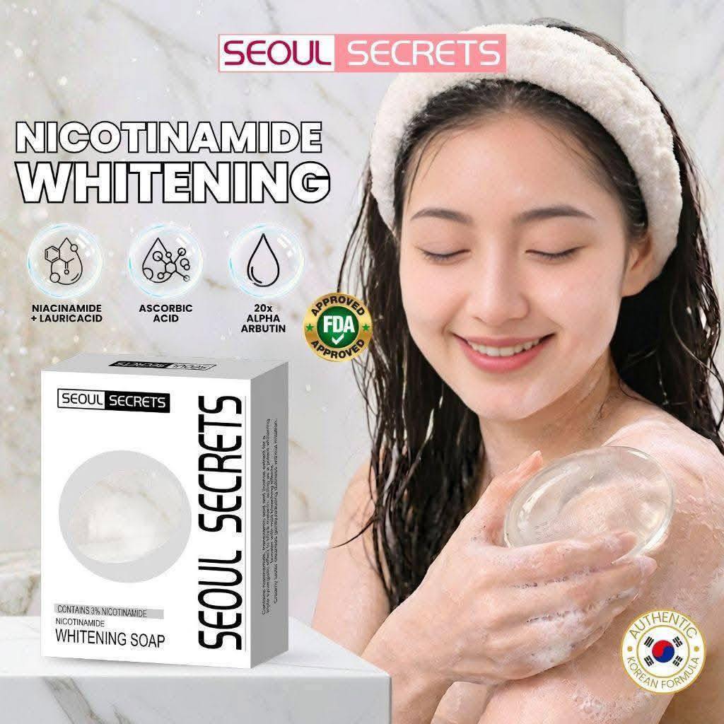 haliey_nelson's tweet photo. K-Beauty glow, made simple. Seoul Secrets Korean Translucent Whitening Premium Soap gently cleanses for brighter-looking, smoother-feeling skin. Cleanse, refresh, glow. Available in store and online. https://t.co/0d7FGRo8CA