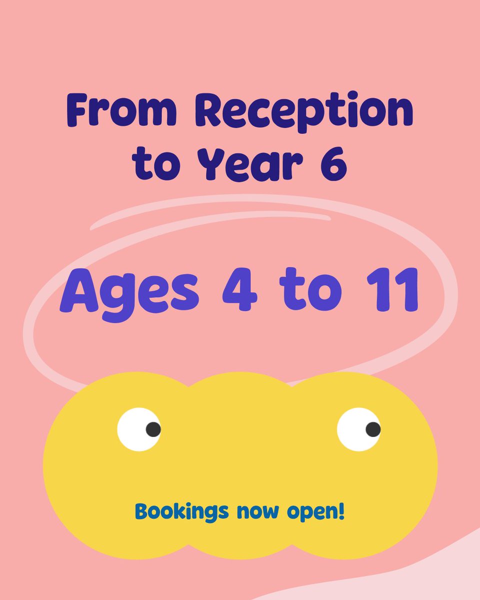 fusionactivity1's tweet photo. Big adventures for ages 4 to 11! 👀
From Reception right through to Year 6, Fusion gives children a fun and welcoming place to
get involved, try new activities and make new friends.
Ready to join the fun?
Bookings are now open. 💜
#FusionActivityClubs #AfterSchoolClubs https://t.co/9cb8kWYA4e
