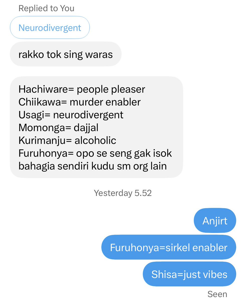 kawaiichichu's tweet photo. Jirt persis sama convo sm temenku https://t.co/ISk9rLAhx3