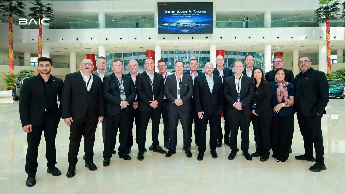 baicglobal's tweet photo. BAIC welcomed dealer partners from South Africa to China to build a closer connection and a stronger shared vision. Together we move forward with more trust and more confidence for tomorrow.
@baic_automobile

#BAIC #YOURWISHOURWAYS #ARCFOX #STELATO https://t.co/Vpq6dyLCc7