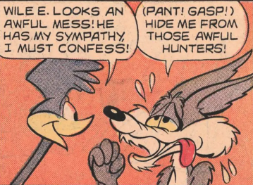 lily_lilyiscool's tweet photo. The random panel's from the Roadrunner comic do be hittin different 
#LooneyTunes #roadrunner #WileECoyote https://t.co/3uwvNh1R1C