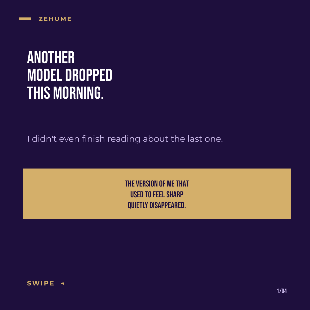 EsteemWay's tweet photo. Another model dropped this morning. I didn't even finish reading about the last one.

Nobody says it out loud: keeping up with AI became its own full-time job.

Now I don't have to keep up. It already has.

I stopped scrambling to catch up https://t.co/20SMVarJSo