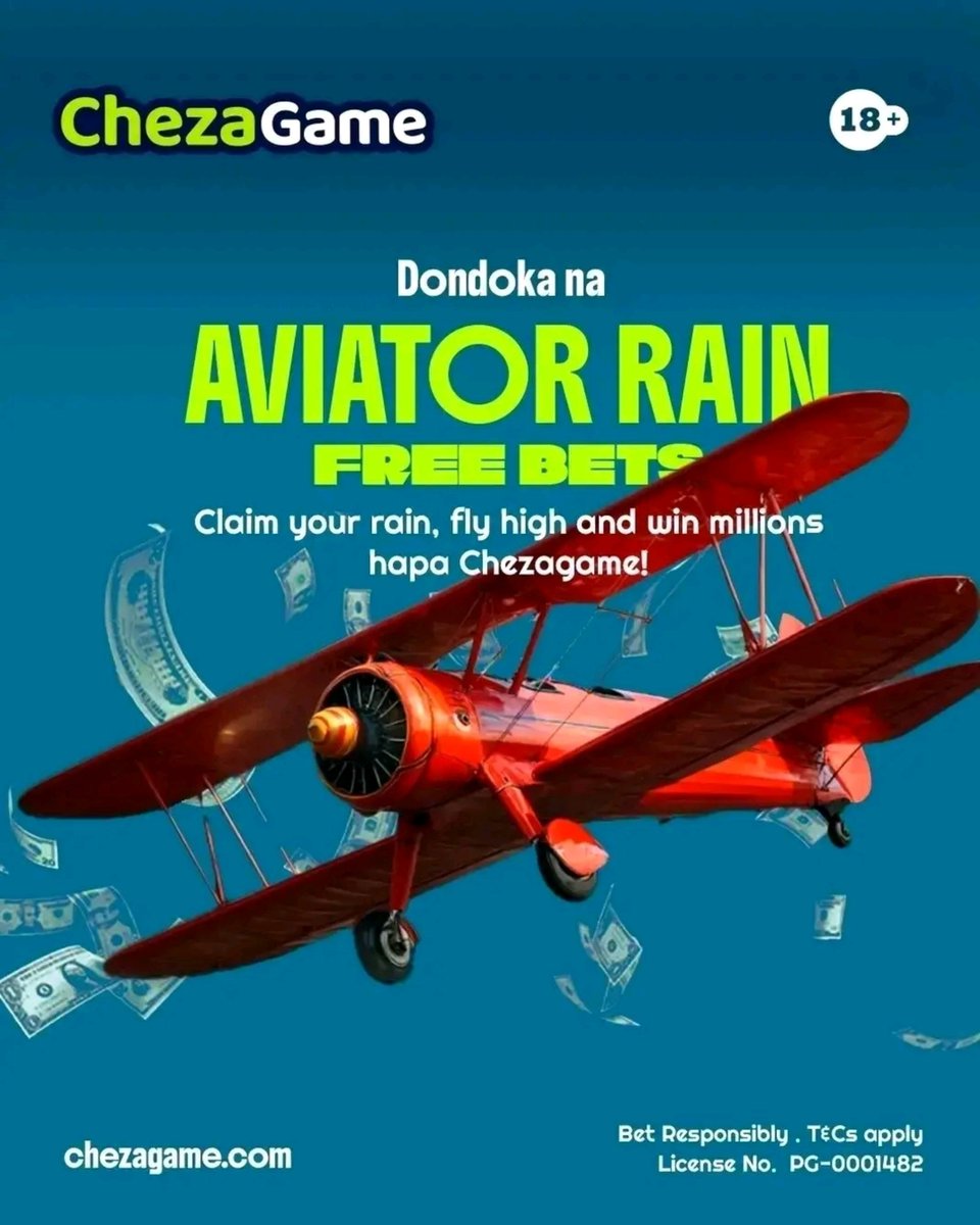 ChezaGameKE's tweet photo. New week, new sfrategy, new goals

This week form ni kushinda mamilli tukitumia freebets

Avia anaangusha Freebets za 2 million daily

Claim your share and win big hapa https://t.co/tNSsQufWUS 

Claim from rain ya 20kes to 10,000ksh

Malipo ni Instant na withdrawals ni unlimited https://t.co/Io4SGEJccr
