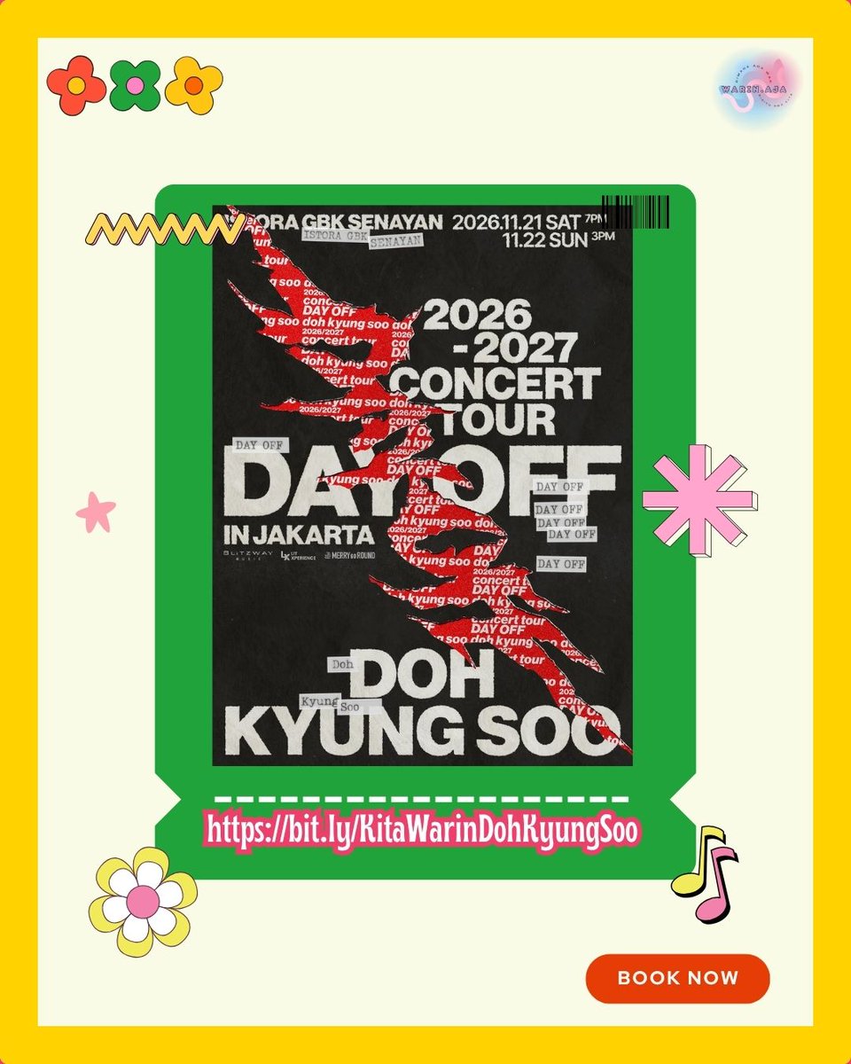 warinajaa's tweet photo. JASA WAR TIKET DOH KYUNG SOO : DAY OFF CONCERT TOUR

✅Trusted
✅Data pribadi
✅Berpengalaman war tiket
✅Bisa bayar fee di akhir

‼️‼️LIMITED SLOT ‼️‼️ https://t.co/7elQrsrfib