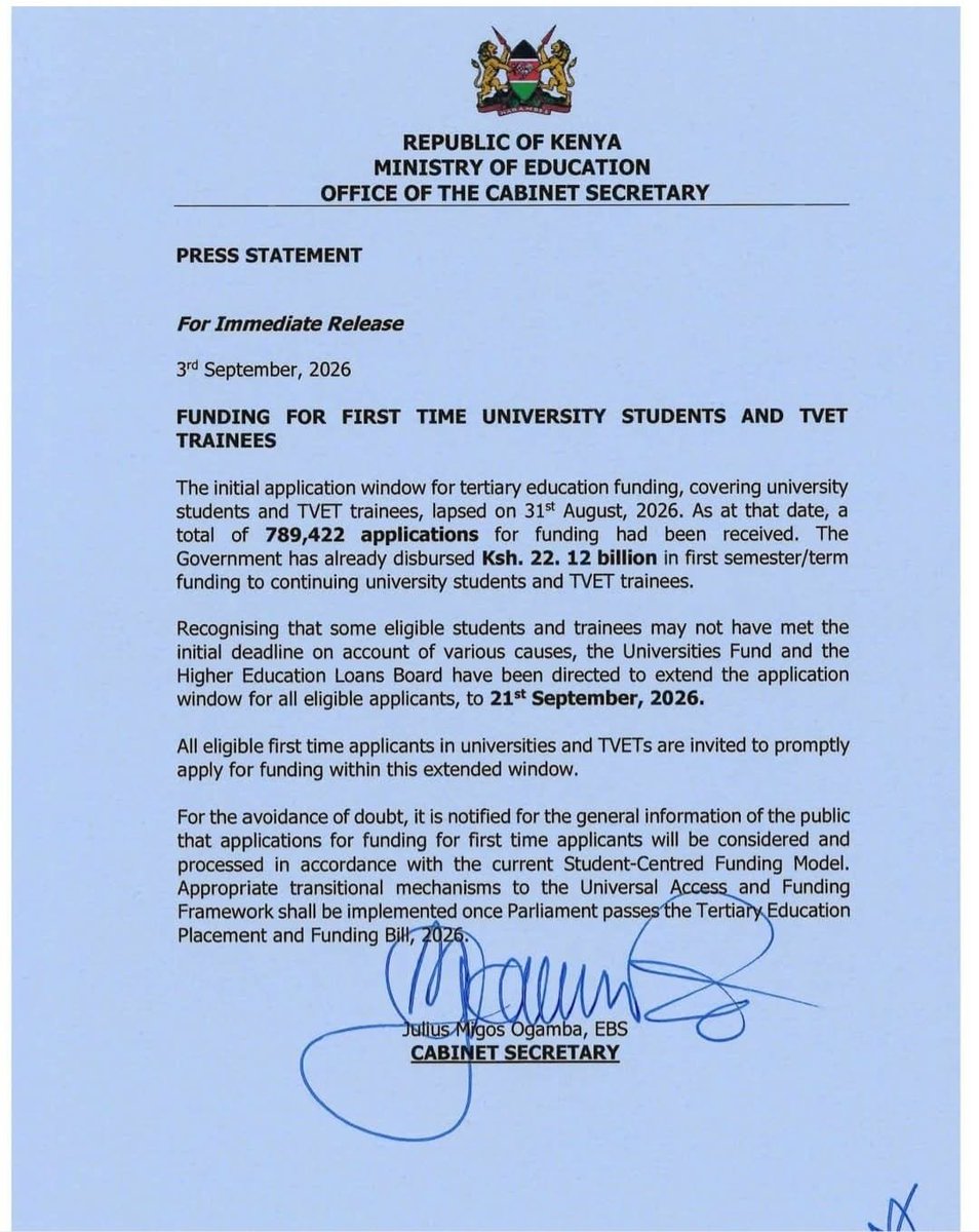 nairobipolytech's tweet photo. Reminder to the class of September 2026 at 𝐓𝐡𝐞 𝐍𝐚𝐢𝐫𝐨𝐛𝐢 𝐍𝐚𝐭𝐢𝐨𝐧𝐚𝐥 𝐏𝐨𝐥𝐲𝐭𝐞𝐜𝐡𝐧𝐢𝐜. https://t.co/wemgINdjmn