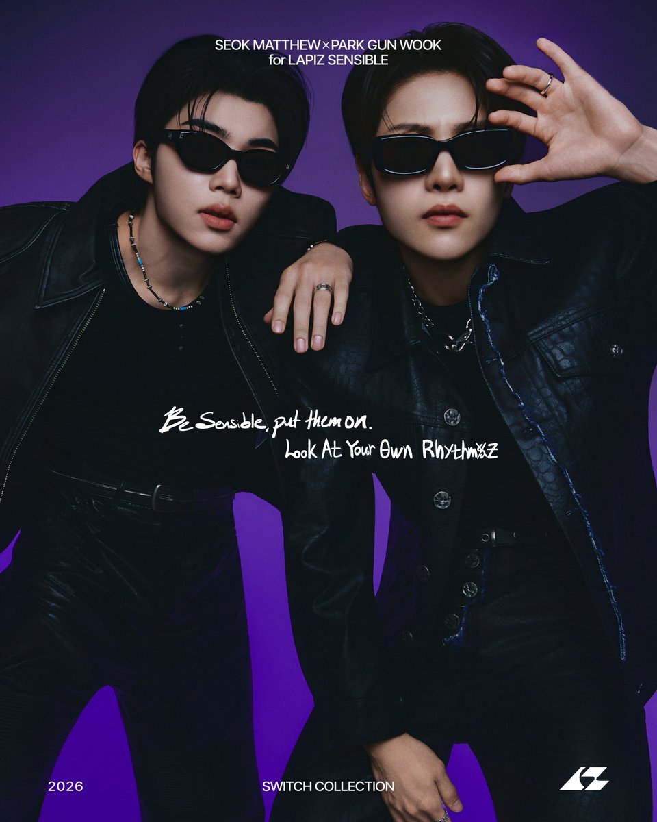 lapiz_sensible's tweet photo. SEOK MATTHEW &amp; PARK GUN WOOK
for LAPIZ SENSIBLE
⠀
‘SWITCH’ COLLECTION
⠀
무대 위의 에너지와 시크한 태도가 담긴 강렬한 임팩트
⠀
Global shipping available. Link in bio.
⠀
#LAPIZSENSIBLE #SEOKMATTHEW #PARKGUNWOOK #SWITCH https://t.co/TbgfCJn4k8