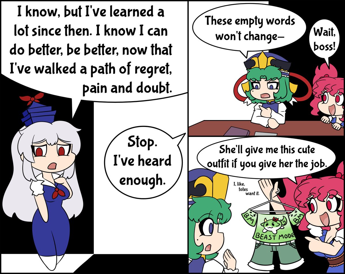 XKmyla's tweet photo. Keine has her job back! https://t.co/qUe3gimBXO