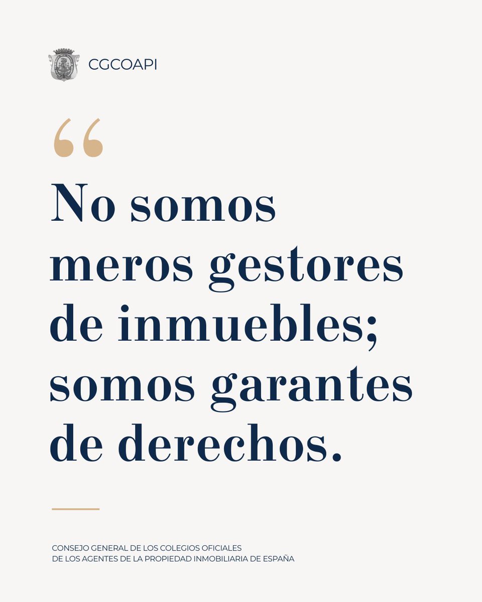 consejoCOAPI's tweet photo. 🏡 Comprar vivienda es una de las decisiones más importantes de tu vida. Contar con un Agente API colegiado es tu garantía de ética, formación y seguridad jurídica. 🛡️ "No somos meros gestores de inmuebles; somos garantes de derechos". 🤝
#AgentesAPI #ComprarCasa https://t.co/3Krtr2h1c3