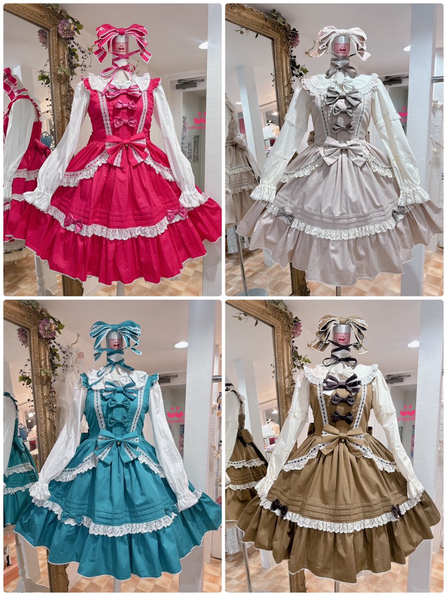 MetamorphoseEng's tweet photo. 💕Now Available💕
Ladder Lace Pintuck Frill JSK
https://t.co/iPETJFyL21
- JSK
- Bow Headdress
colors: Cherry Pink, Cinnamon Pink, Emerald, Mocha Beige
*Limited quantity
#ladderlace #pintuck
#metamorphose #mtdf #Lolitafashion https://t.co/28fZQOS1aE