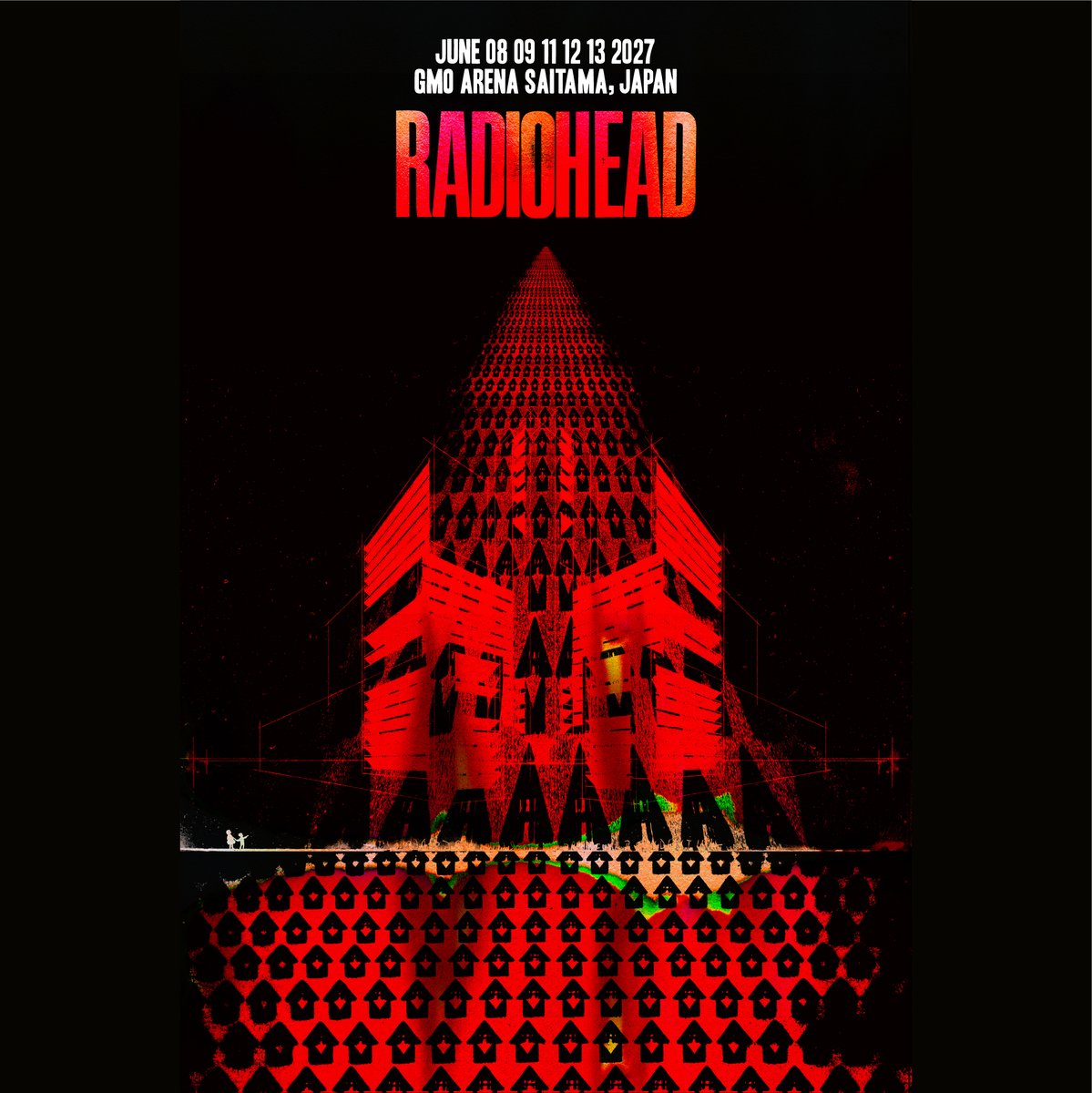 CMP_official's tweet photo. 【RADIOHEAD】
 
世界最高峰のロックバンド、レディオヘッド
2008年以来19年ぶりとなる単独来日公演決定！
 
🗓️2027年
6月8日（火）、9日（水）、11日（金）、12日（土）、13日（日）

GMOアリーナさいたま
 
チケット抽選受付中！