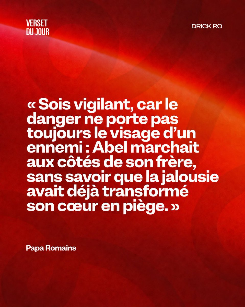 AdorateursR's tweet photo. Reste vigilant, car le danger ne prévient pas toujours avant de frapper. Observe, prie et protège ton cœur : une seule distraction peut ouvrir une porte que la sagesse avait fermée. 🙏

— Papa Romains https://t.co/olfqMaMdlD