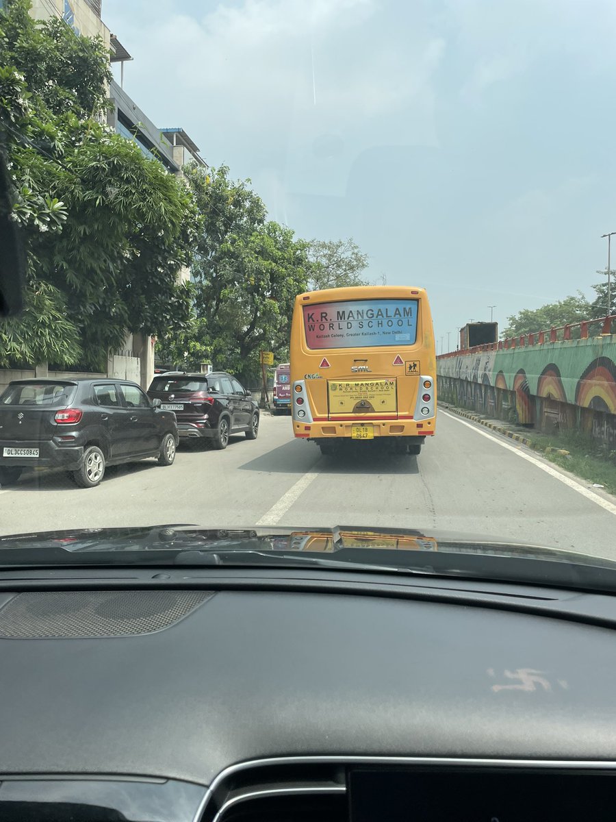someone_00222's tweet photo. @dtptraffic @DelhiPolice everyday same story of this road. Car are parked on the main outer ringroad in pamposh area just near nehru place. There are even sign boards saying no parking still these companies employees park there daily. No actions  @gupta_rekha @ArvindKejriwal https://t.co/YcJLjFM6jM
