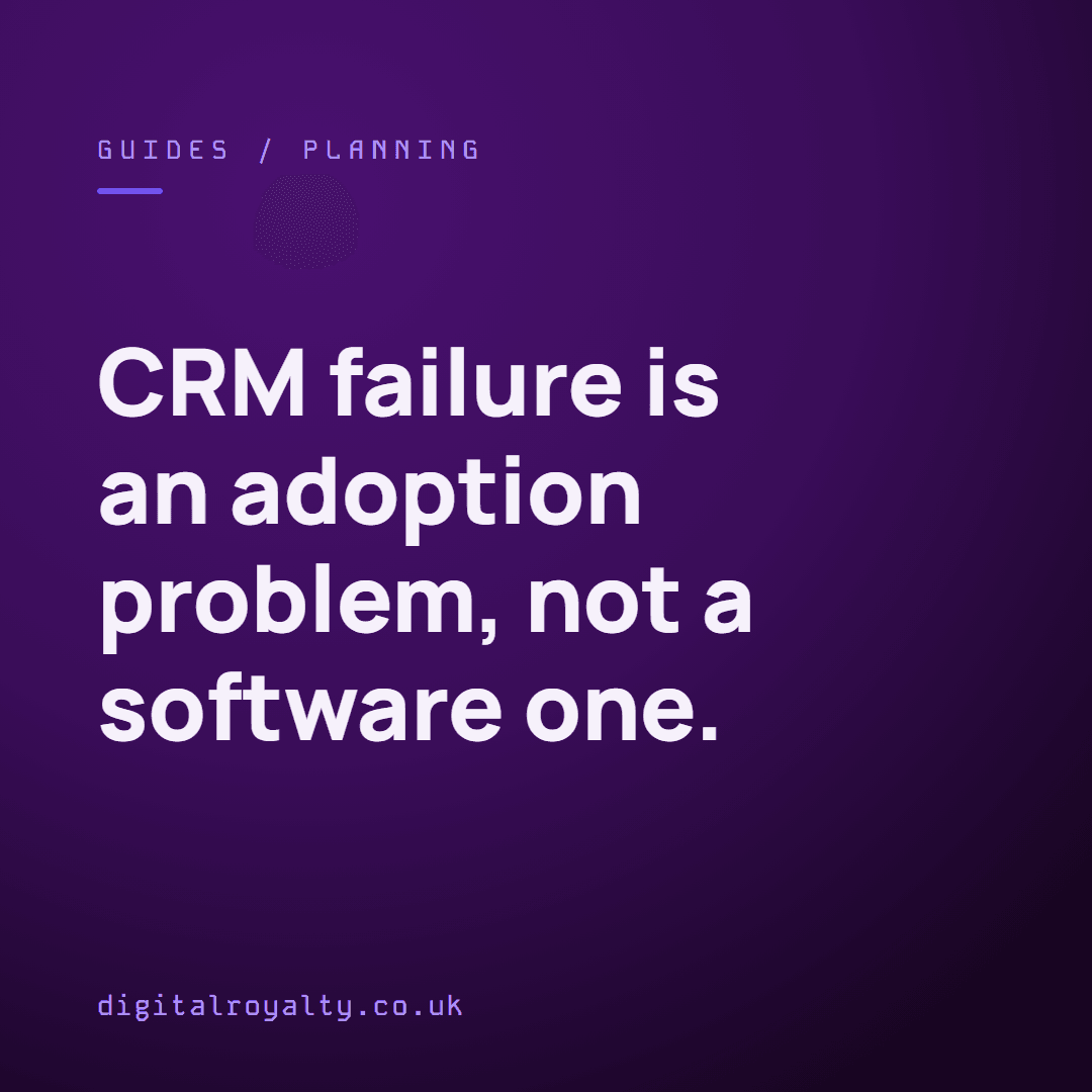 digitalxroyalty's tweet photo. A CRM the sales team resists is a dead CRM, whatever you paid for it.

https://t.co/Tsy5z2P6jm https://t.co/Hk0VGjD7xj