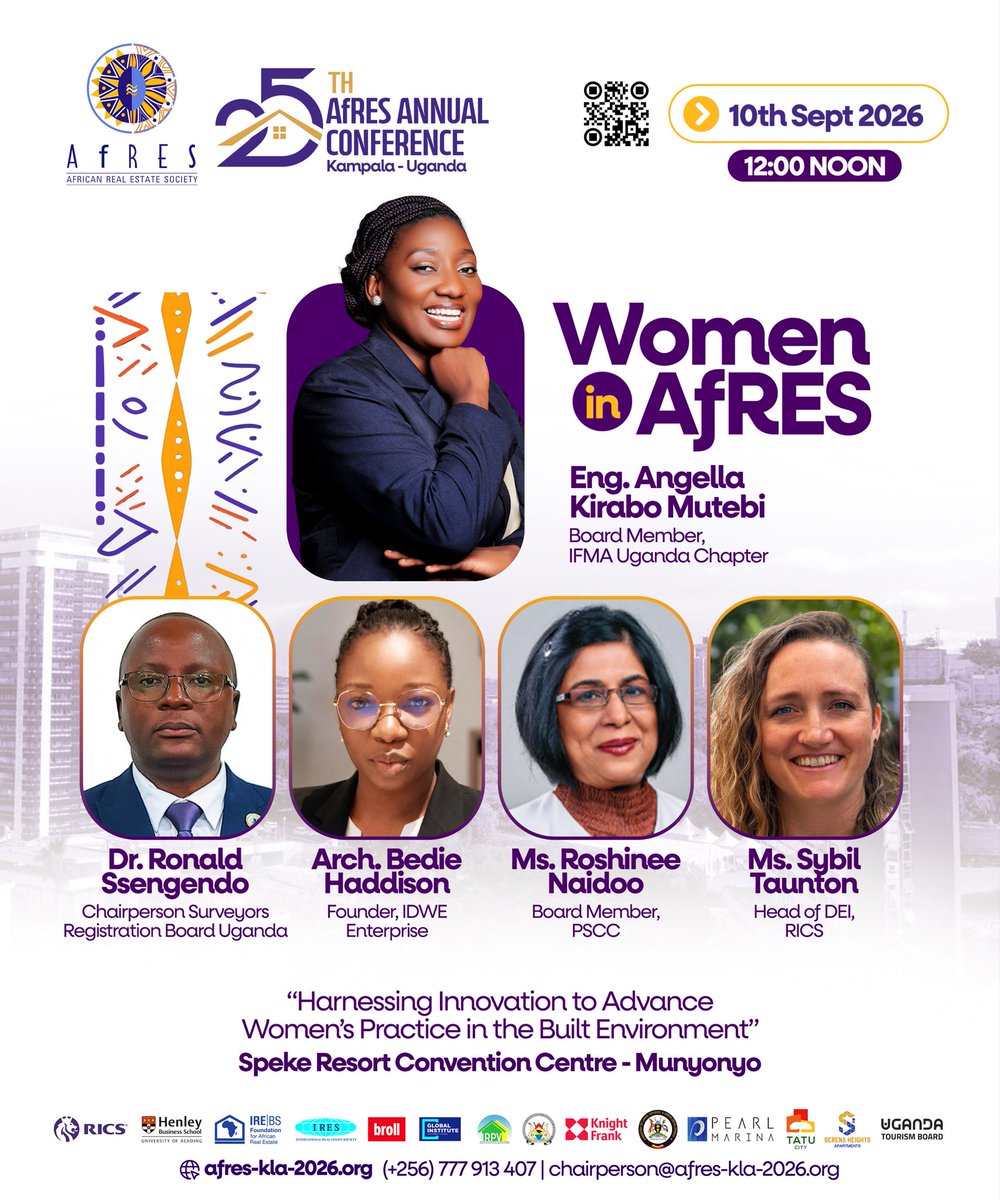 AfRES2026's tweet photo. WOMEN IN AfRES | Harnessing Innovation to Advance Women’s Practice in the Built Environment

Join the conversation at midday on 10th Sept on how innovation can create opportunities and strengthen women’s practice in the built environment.

#AfRESAnnualConference2026 https://t.co/EzkxgP5AwC
