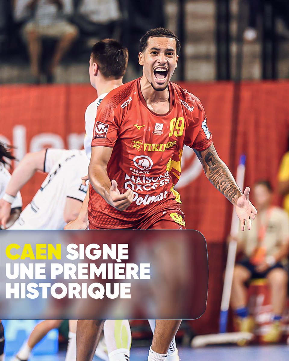 LNHofficiel's tweet photo. ➡️ Pour le premier match de son histoire dans l'élite, Caen a dominé Dunkerque (26-24) lors du #StarMatch de cette première journée : https://t.co/M2vNP7lzgH https://t.co/rogJ9eO0vm