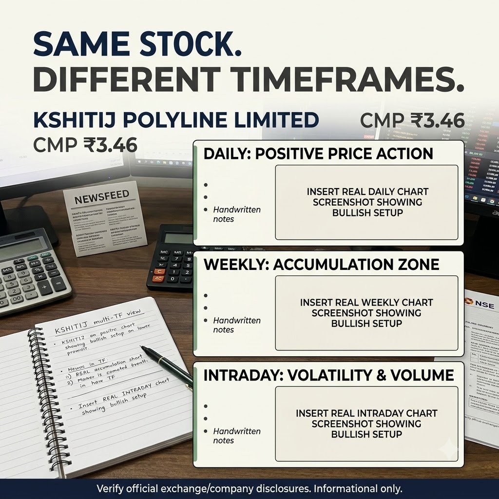 Tanyapatil09's tweet photo. Omkar Speciality Chemicals acquisition के बाद Kshitij Polyline Limited की story पर ��िर चर्चा शुरू है.
CMP ₹3.46 इसे low-price watchlist में रखता है.
अब execution, volume और price action आगे की picture बताएंगे.
#Penny_Multibagger https://t.co/DTkD8thIvI