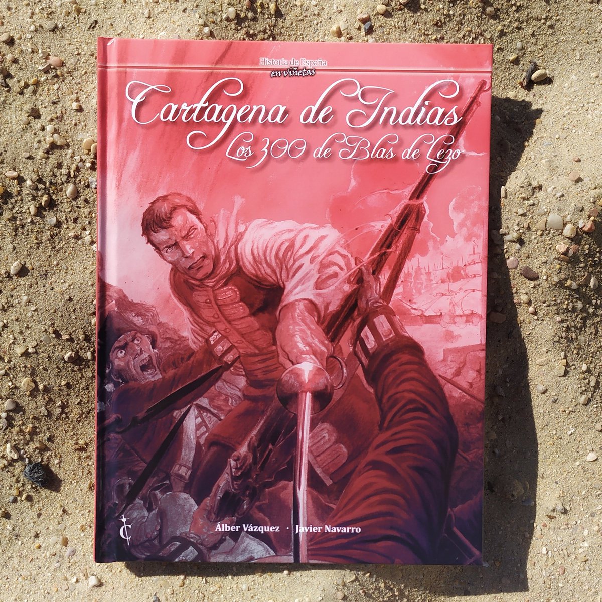 Alber's tweet photo. Tal día como hoy hace 285 años, moría Blas de Lezo, tras defender Cartagena de Indias de un brutal ataque británico.

Os conté esta historia en mi novela «Mediohombre», publicada en rústica, bolsillo, digital y audiolibro.

También publiqué un cómic: «Los 300 de Blas de Lezo». https://t.co/FWQ3ltiJbD
