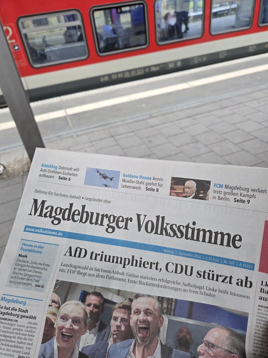 DoBath's tweet photo. Guten Morgen aus #Magdeburg! Erstmal lesen, wie die alten Kollegen @mbock84340_bock und @alexwalter_ga die Lage einschätzen https://t.co/21uPthIuqZ